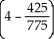 Simplify 7125 ×  