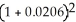 PMT = 4720, i = 0.0824 ÷ 4 = 0.0206, n = 6.5 × 2 = 13, c = = 2 p = - 1 = 0.0416244 PVg = 4720.00 = 4720.00(9.8857467)= $46 660.74 Interest paid = 13(4720.00)- 46660.72 = 61360.00 - 46660.72 = $14 699.28