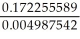 Let the focal date be now; i = = 0.005; m = 12 For the obligation: 2000.00 + 2500.00(1.005)-36 + 3000.00(1.005)-60 2000.00 + 2500.00(.835644919)+ 3000.00(.741372196) 2000.00 + 2089.11 + 2224.12 = 6313.23 For the payment: (2000 + 2500 + 3000)= 7500 FV = 7500, PV = 6313.23 N = = = 34.53717401 months ÷ 12 = 2.878 years = 2 years 320 days The obligation can be discharged 2 years 320 days from now. Programmed solution: