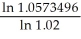 PV = 4500, i = 0.075 ÷ 2 = 0.0375 , n = 5 × 2 = 10 Maturity Value = 4500.00(1.0375)10 = 4500.00(1.4450439)= 6502.70 PV = 6150 n = = = = 2.81606 It is due in 2.81606 × 3 = 8.448 = 8.448 months