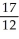 Convert this fraction into the decimal form. If appropriate, place a dot above a decimal number to show that it repeats: