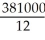 January 1 - May 31: 40000 × 5 = 200000 June 1 - July 31: 25000 × 2 = 50000 August 1 - October 31: 23000 × 3 = 69000 November 1 - December 31: 31000 × 2 = 62000 Total 12 381000 Average monthly investment =   = $31750.00