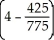Simplify 7125 ×  