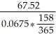 I = 67.52; r = 0.0675; t = P = = $2 310.81