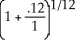 ALT. 1 p =   - 1 = .05833005 = 3000.00 + 1000.00   = 3000.00 + 1000.00(7.419712748) = 3000.00 +7419.71 = $10419.71=$10 420. ALT. 2 p =   - 1 = .00948879 = 250.00   (1.00948879) = 250.00(30.3747539)(1.009488793) = $7665.74=$7 666 BEST