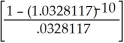 p =   -1 = .0328117 ALT. A = 61000.00 + 20000.00(1.0667)-3 = 61000.00 + 20000.00(.8238974) = 61000.00 + 16477.95 = $77477.95=$77 478. BEST ALT. B = 37000.00 + 3000.00   = 37000.00 + 3000.00(8.4090961) = 37000.00 + 25227.29 = $62227.29=$62 227.