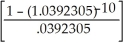 p =   -1 = .0392305 ALT. A = 40000.00 + 30000.00(1.08)-2 = 40000.00 + 30000.00(.857339) =40000.00 + 25720.16 = $65720.16=$65 720. ALT. B = 50000.00 + 2000.00   = 50000.00 + 2000.00(8.142056025) =50000.00 + 16284.11 = $66284.11=$66 284. BEST