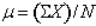 <strong>Which of the following formulas for the mean would be used if a researcher is only interested in describing a sample without making inferences to a population?</strong> A) B) C) D)