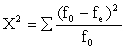 <strong>The chi-square, represented by x<sup>2</sup>, is expressed by which of the following:</strong> A) B) C) D)