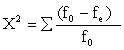 <strong>The chi-square, represented by x<sup>2</sup>, is expressed by which of the following:</strong> A) B) C) D)