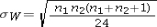 <strong>For the Wilcoxon rank-sum test with the sample sizes being at least 10,the test statistic can be assumed to follow a normal distribution with mean __________________________.</strong> A) B) C) D)