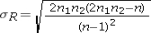 <strong>For the Wald-Wolfowitz runs test with the sample sizes being at least 10,the test statisticR can be assumed to follow the z distribution.The standard deviation of the distribution of R is computed as ________.</strong> A) B) C) D)