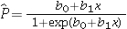 <strong>Which of the following is an estimated logistic model?</strong> A) B) C) D)
