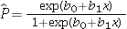 <strong>Which of the following is an estimated logistic model?</strong> A) B) C) D)