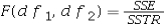 <strong>Which of the following is a correct formula for the test statistic for a one-way ANOVA test?</strong> A) B) C) D)
