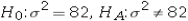 <strong>We conduct the following hypothesis test .For a random sample of 15 observations,the sample standard deviation is 12.Which of the following is the correct approximation of the p-value used to conduct this test?</strong> A) p-value lies between 0.025 and 0.05 B) p-value lies between 0.01 and 0.025 C) p-value lies between 0.05 and 0.10 D) p-value is greater than 0.10