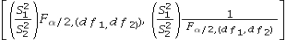 <strong>Which of the following is the formula for a confidence interval for the ratio of the population variances </strong> A) B) C) D)