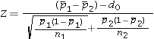 If the hypothesized difference d<sub>0</sub> is ______,then the value of the test statistic is computed as