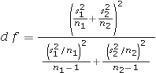 <strong>What formula is used to calculate the degrees of freedom for the t test for comparing two population means when the population variances are unknown and unequal?</strong> A) df = n - 1 B) df = n<sub>1</sub> + n<sub>2</sub> - 2 C) df = n<sub>1</sub>+ n<sub>2</sub>-1 D)