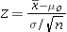 <strong>When conducting a hypothesis test concerning the population mean,and the population standard deviation is known,the value of the test statistic is calculated as _________.</strong> A) B) C) D)