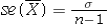 <strong>What is the relationship between the standard deviation of the sample mean and the population standard deviation?</strong> A) B) C) D)
