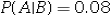 <strong>Let A and B be two independent events with P(A)= 0.40 and P(B)= 0.20.Which of the following is correct?</strong> A) B) C) D)