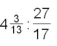 Express the following as an equivalent ratio whose smallest term is 1: