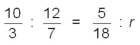 Solve the following proportion for the unknown quantity:  