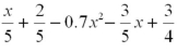 Simplify and collect like terms:  