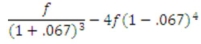 Calculate the final result to two decimal places, where f = $8.25