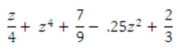 Calculate the final result to two decimal places, where z = .1515