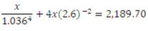 Solve for the unknown rounded to the nearest dollar.  