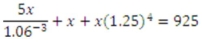 Solve for the unknown rounded to the nearest cent.  