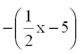 Solve for x:   = 2x - 10