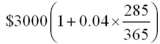 Evaluate the answer correct to the cent:  