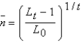 <strong>Suppose population growth is given by   ,where L0 is the population today,   Is the population in t periods,and   Is the population constant growth rate.If we do not know what value   Takes but do know the values of   ,   ,and t,we can calculate   By punching __________ into our calculator.</strong> A)   B)   C)   D)   E)   <div style=padding-top: 35px> 