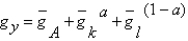 <strong>Suppose k,l,and A grow at constant rates given by   ,   ,and   )What is the growth rate of y if   ?</strong> A)   B)   C)   D)   E)   <div style=padding-top: 35px> 