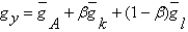 <strong>Suppose k,l,and A grow at constant rates given by   ,   ,and   )What is the growth rate of y if   ,   ?</strong> A)   B)   C)   D)   E)   <div style=padding-top: 35px> 