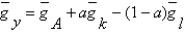 Suppose k,l,and A grow at constant rates given by , ,and .The growth rate of y if is .
