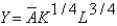 <strong>In the Cobb-Douglas production function ,defining y = Y/L as output per person and k = K/L as capital per person,the per person production function is:</strong> A) . B) . C) . D) . E)none of the above