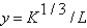 If the production function is ,then in per worker terms,it can be written as .