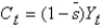 <strong>In the Solow model,defining   As the saving rate,Yt as output,and   As investment,consumption is given by:</strong> A)   . B)   . C)   . D)   . E)   . <div style=padding-top: 35px> 