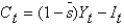 <strong>In the Solow model,defining   As the saving rate,Yt as output,and   As investment,consumption is given by:</strong> A)   . B)   . C)   . D)   . E)   . <div style=padding-top: 35px> 