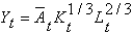 The production function ,where Is the stock of ideas, Is capital,and Is labor,assumes: