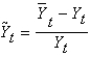 <strong>Defining As current output, As potential output,and As short-run fluctuations,which of the following equations does the text use to measure the fluctuations component of output?</strong> A) B) C) D) E)