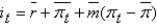 <strong>Which of the following equations,discussed in the text,can be used to predict the federal funds rate?</strong> A) B) C) D) E)