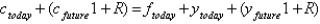 <strong>Which of the following represents the consumer's lifetime utility?</strong> A)   B)   C)   D)   E)   <div style=padding-top: 35px> 