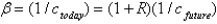 <strong>With logarithmic utility,the Euler equation is given by:</strong> A)   . B)   C)   . D)either c or e E)   . <div style=padding-top: 35px> 