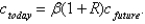 <strong>With logarithmic utility,the Euler equation is given by:</strong> A)   . B)   C)   . D)either c or e E)   . <div style=padding-top: 35px> 