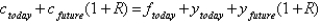 The consumer's lifetime utility is given as   .<div style=padding-top: 35px> 